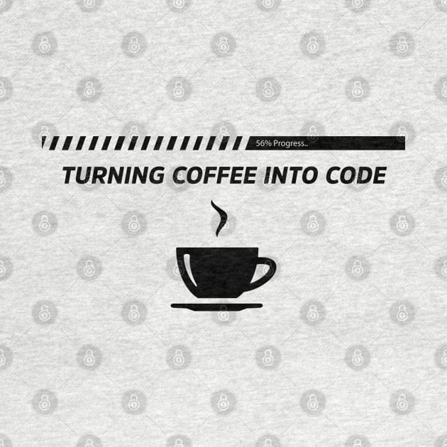 Turning Coffee Into Code - Funny Programming Jokes - Light Color by springforce